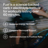 Poudre Momentous Fuel prête à être mélangée pour énergie et hydratation durable.