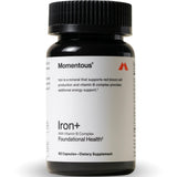 Momentous Iron+ - Bouteille de capsules: soutien potentiel à l'énergie pour l'entraînement.