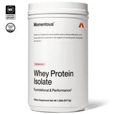 Momentous lactosérum isolat fraise cuillère, préparation rapide après séance