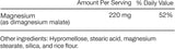 Capsules blanches Momentous Magnésium Malate, faciles à prendre avant l’effort.
