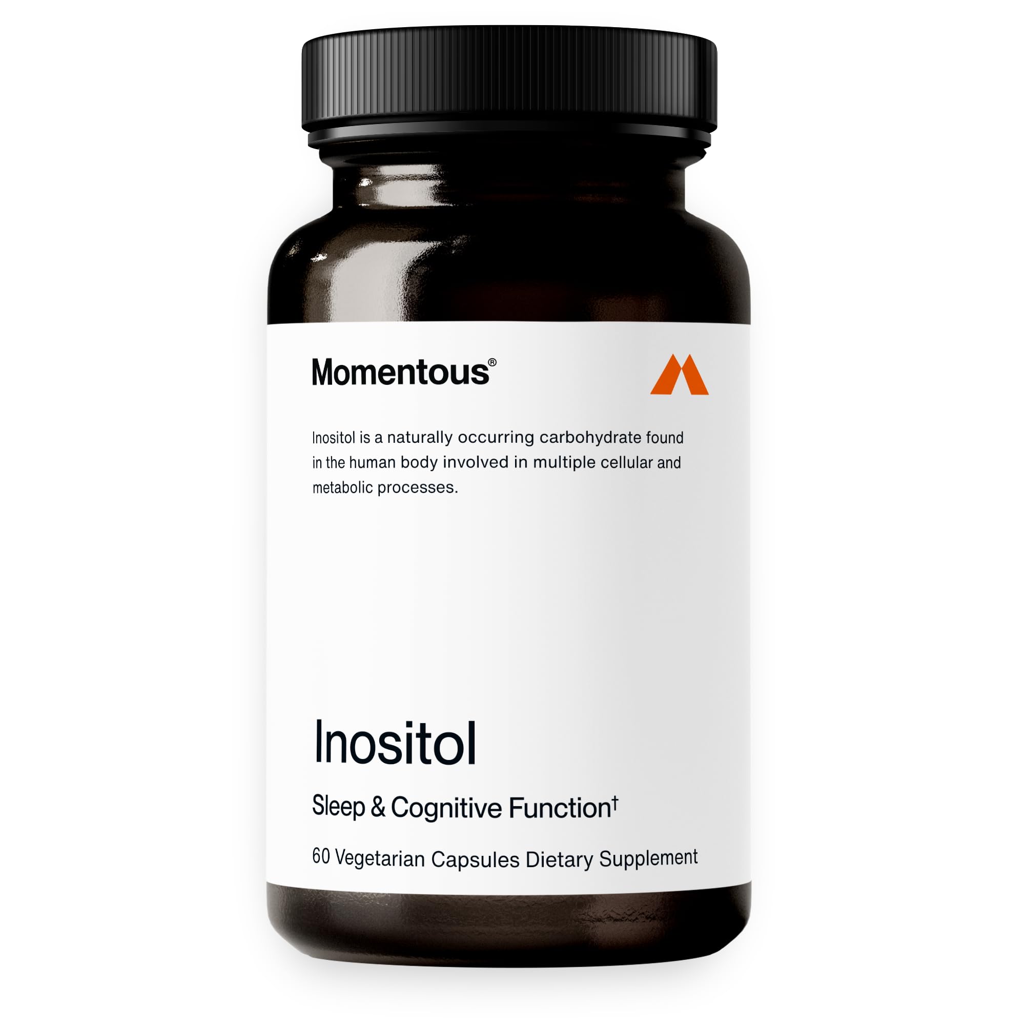 Momentous myo-inositol – bouteille bien étiquetée pour la clarté mentale.