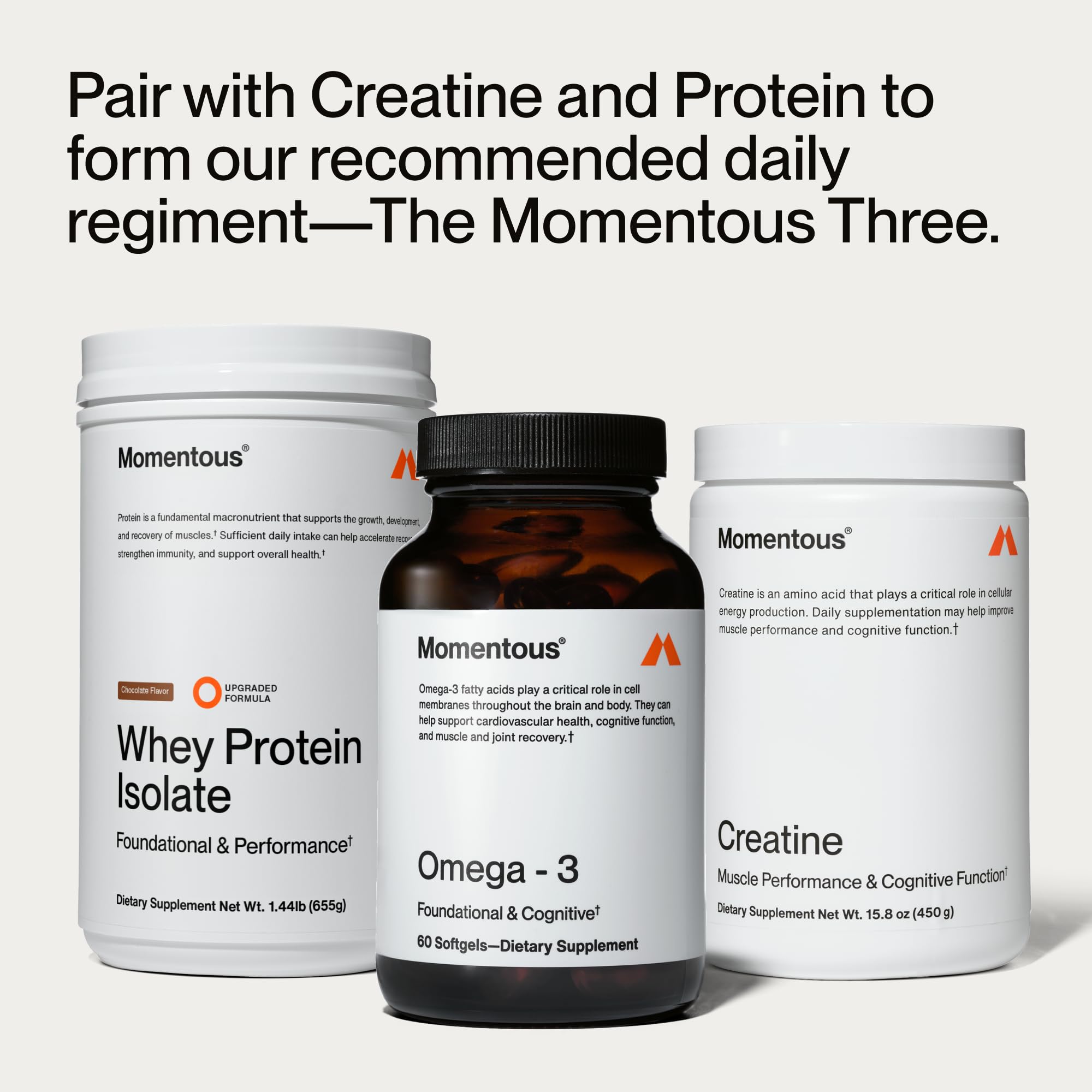 Momentous Omega-3 : capsules sans goût de poisson après ingestion.