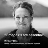 Momentous Omega-3 : certification NSF et contrôle qualité visibles.