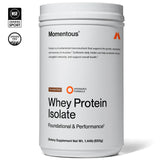 Momentous Poudre whey isolat améliore la digestion grâce au mélange enzymatique.