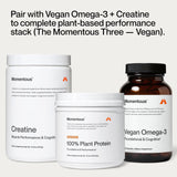 Étiquette Momentous Protéine Végétale Cappuccino certifiée NSF