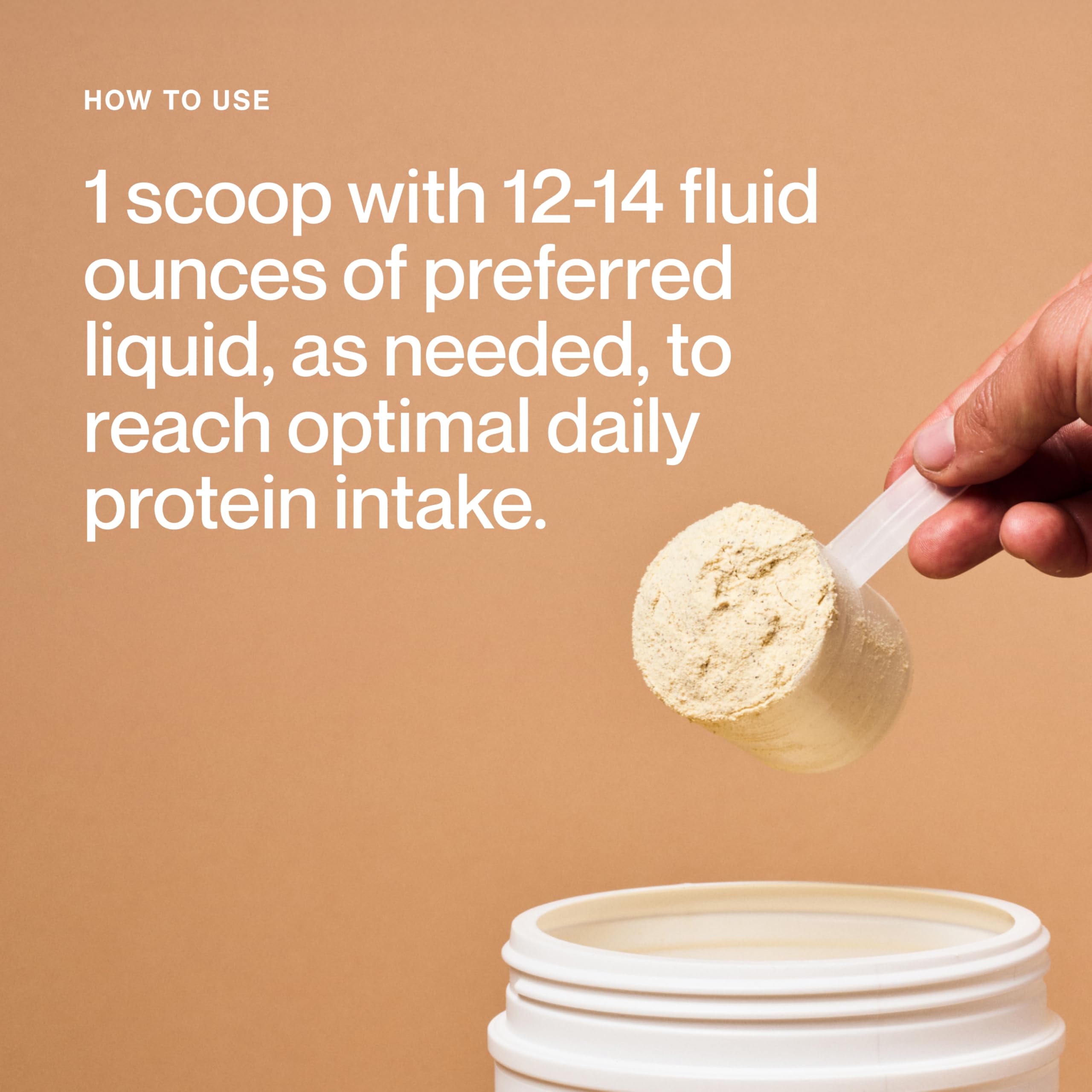 Mousse onctueuse Momentous Protéine Végétale Cappuccino lors du mélange