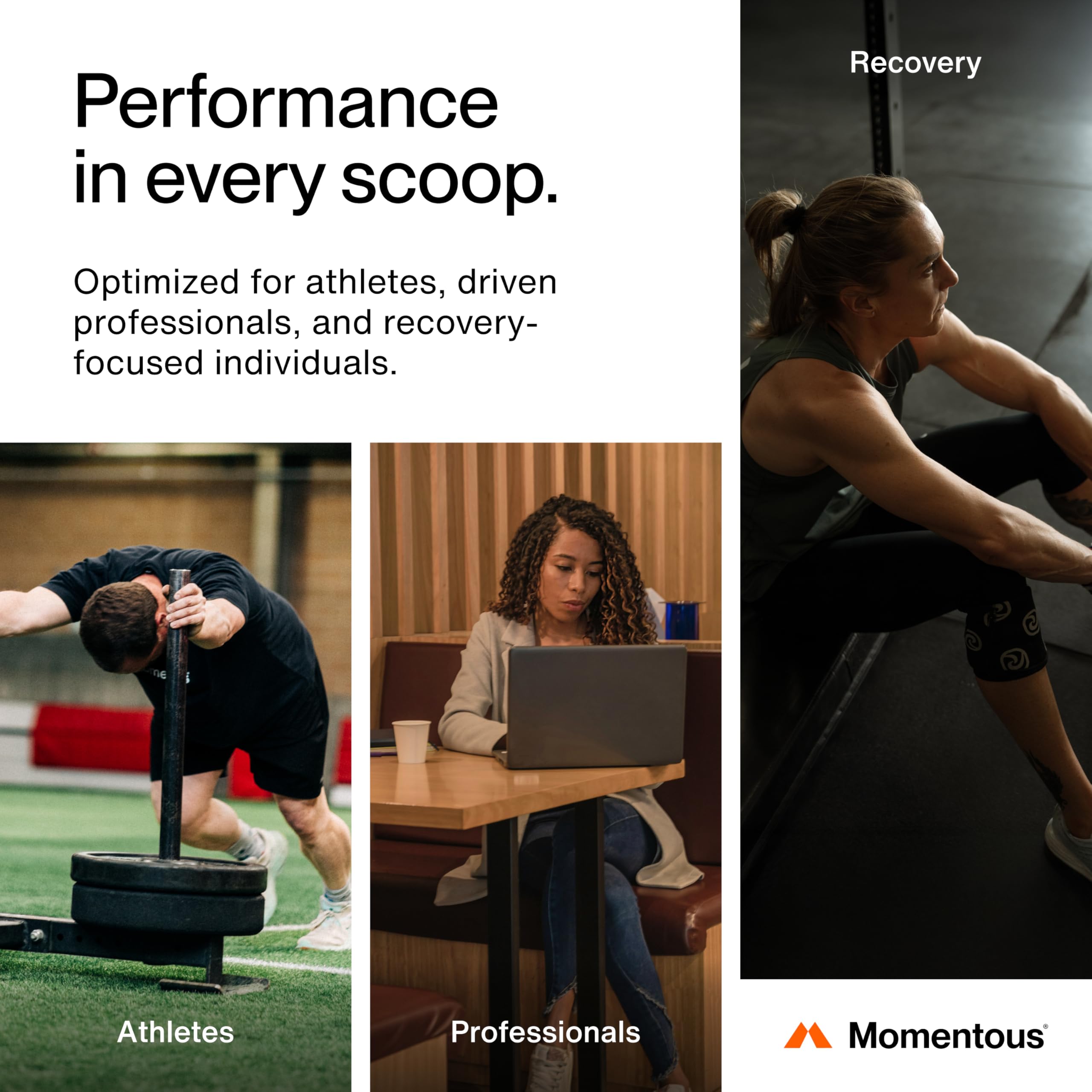 Momentous Whey Protéine lait vache herbe, récupération naturelle et nutrition fiable