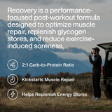 Momentous Recovery emballage 15 portions chocolat, pratique pour votre routine.