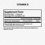 Momentous Vitamine D3 – emballage NSF Sport, étiquette visible, garantie de qualité.