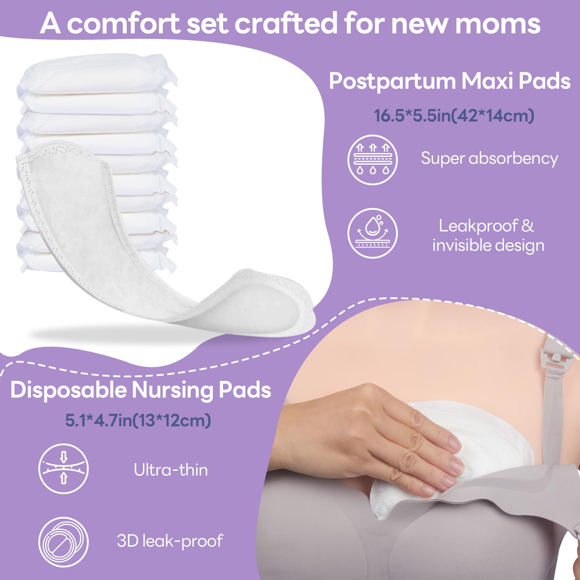 Momfree gaine-protections non tissé, facilite les changements et les nettoyages.