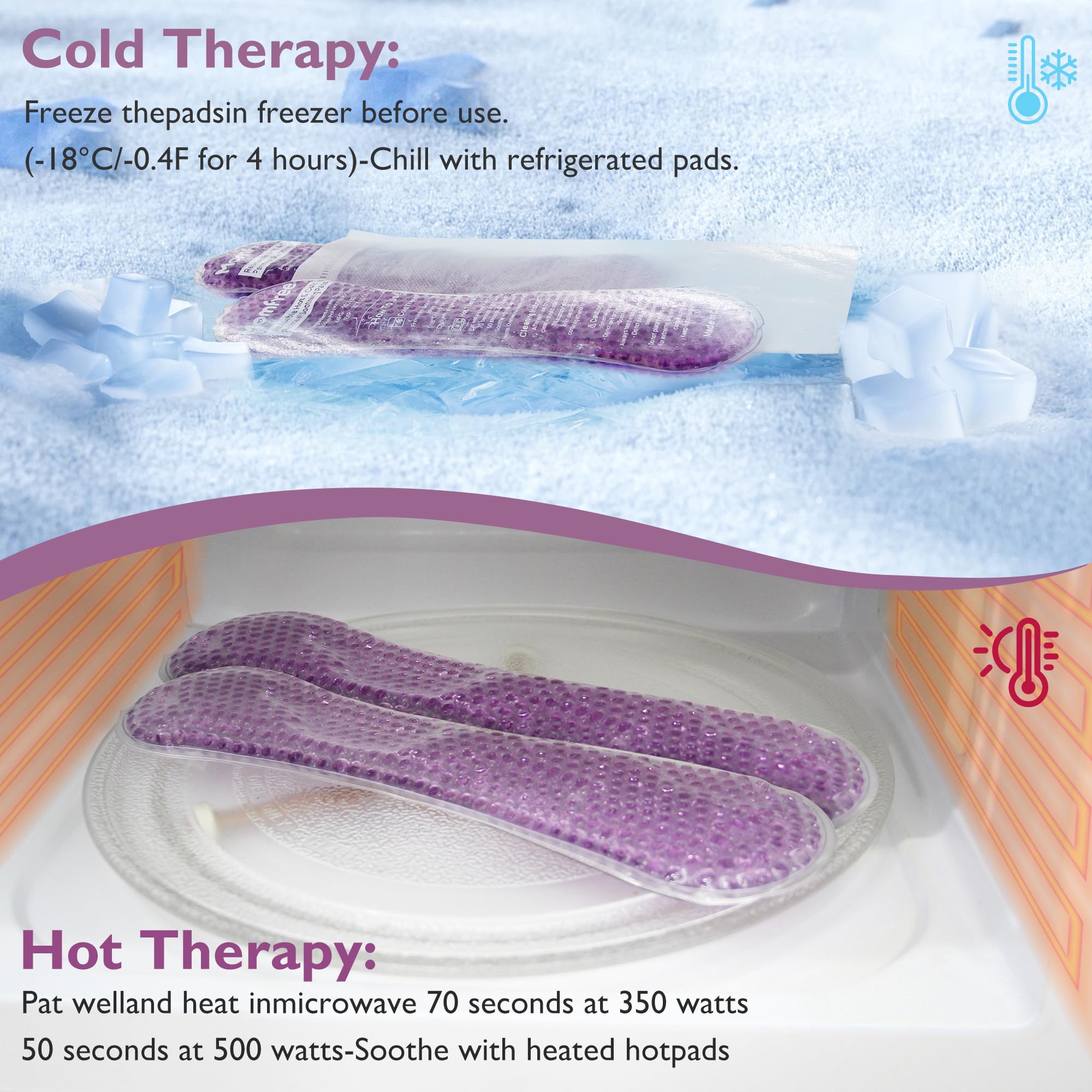 Momfree panchaud chaud et froid réutilisable pour le confort local.