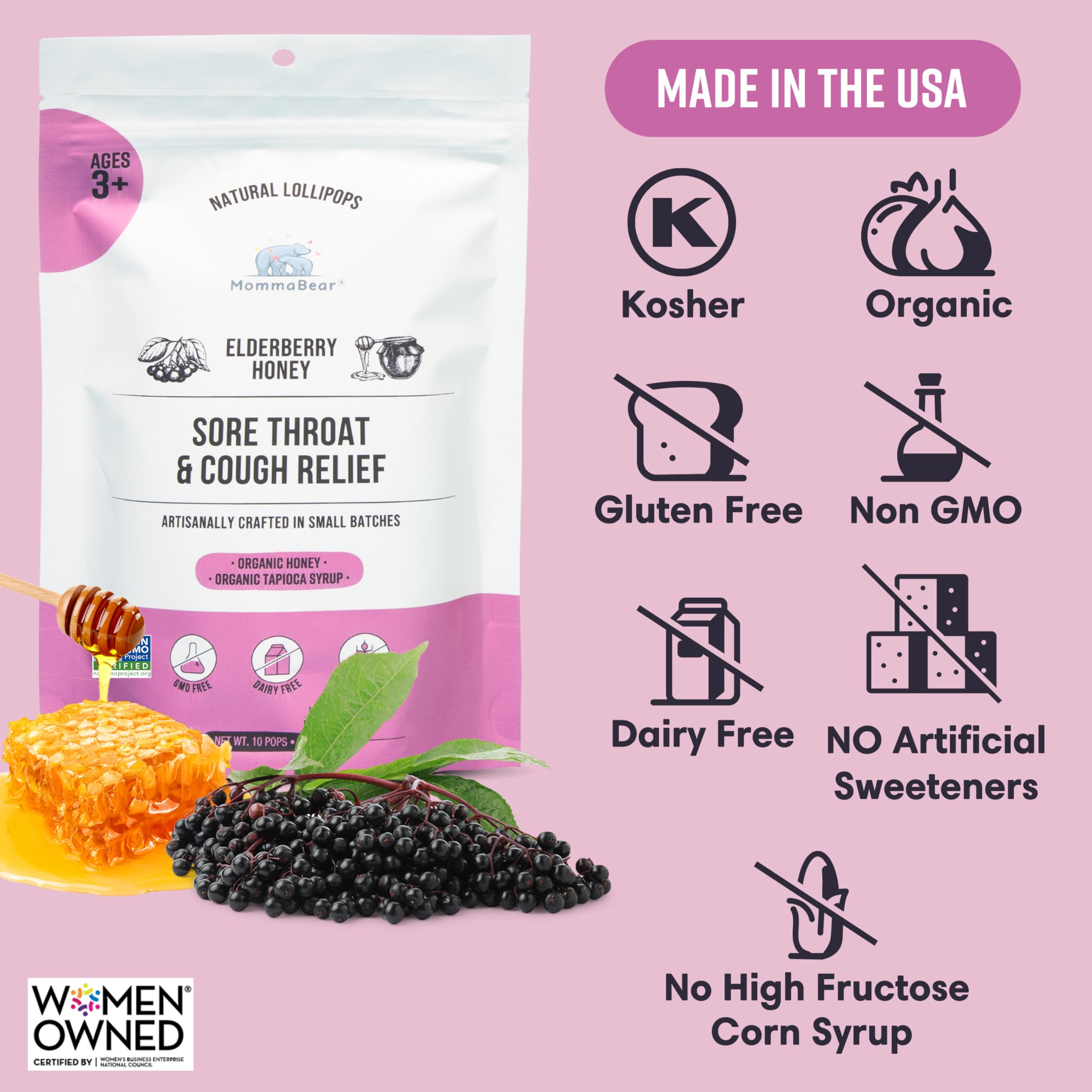 MommaBear sucettes-organique-sans-additifs pour un réconfort naturel sans artifices.