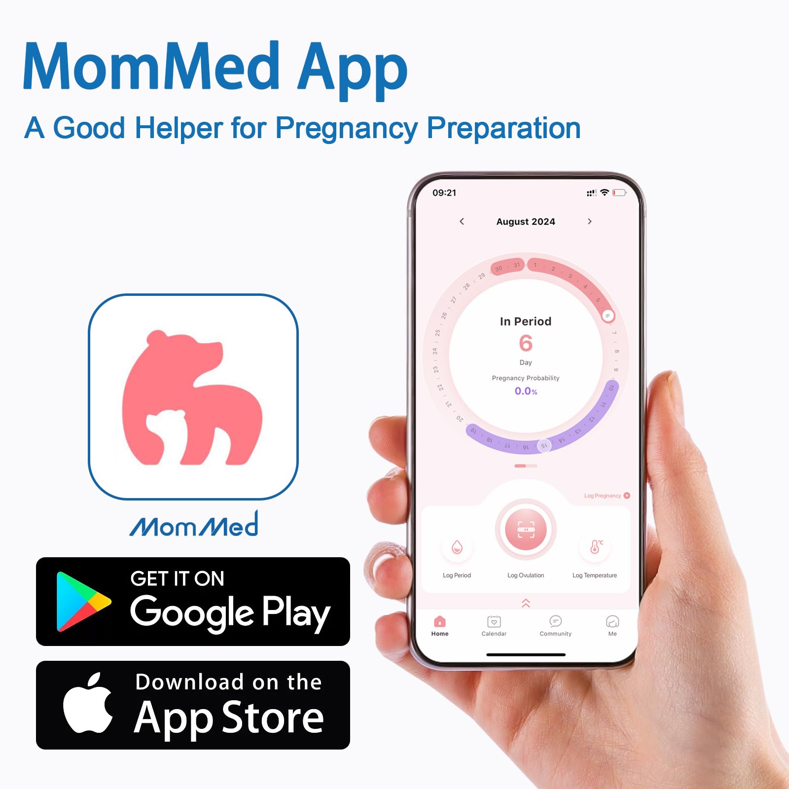 MomMed test grossesse bandelette utilisation rapide, résultats en minutes