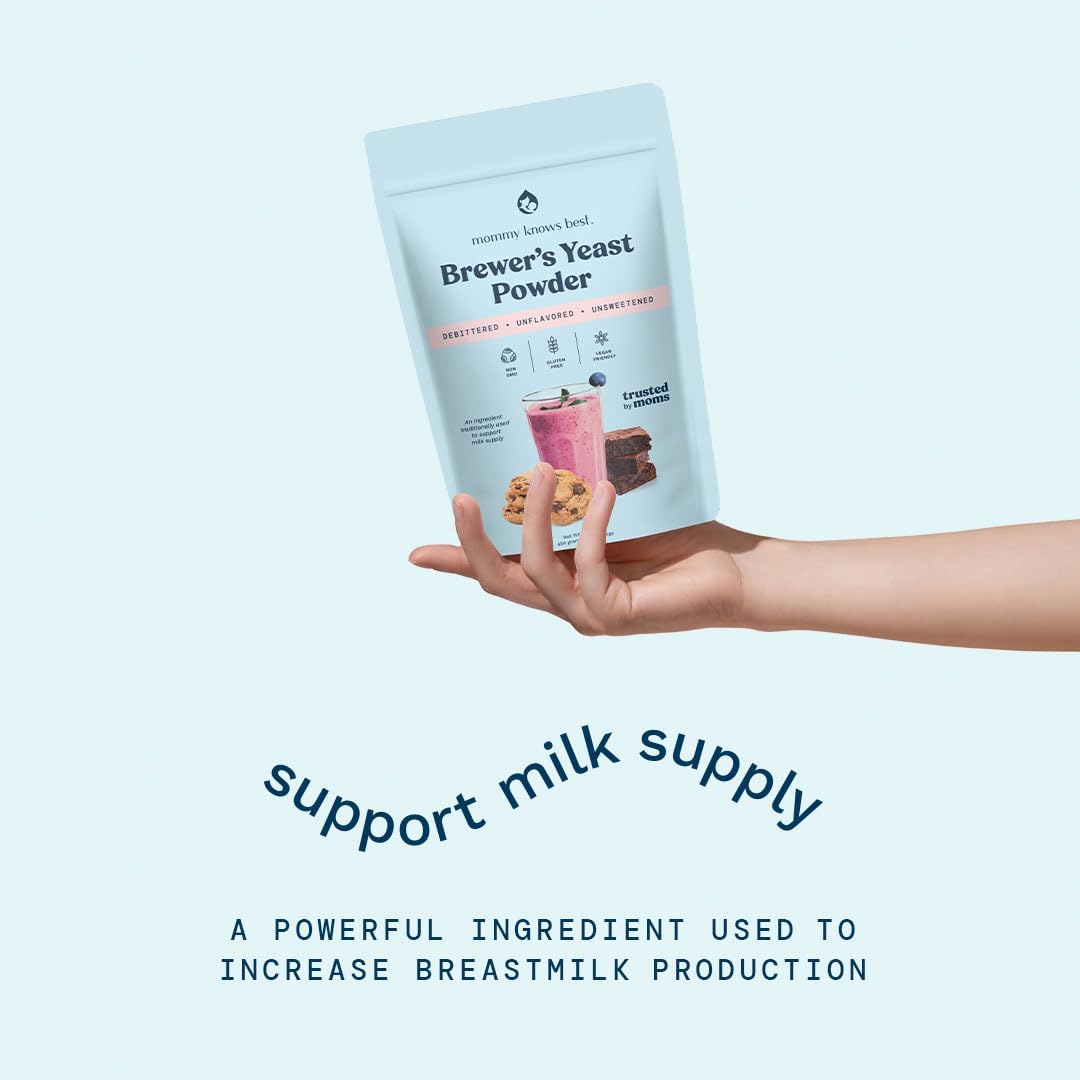 Emballage pratique de la poudre levure Mommy Knows Best pour cuisiner.