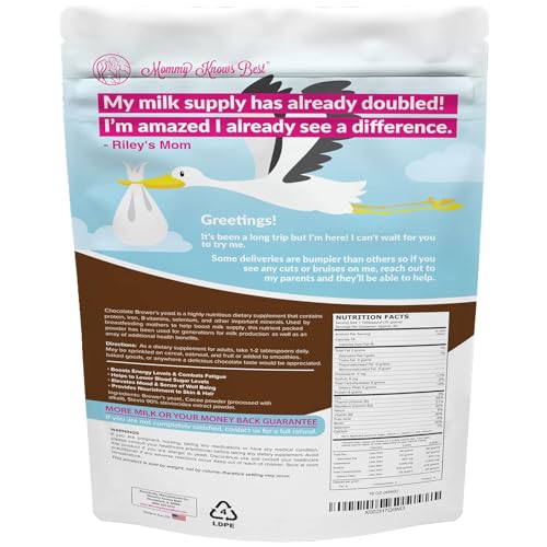Ingrédients riches en nutriments Mommy Knows Best levure de bière pour recettes lactation.