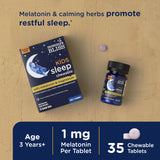 Bouteille Mommy's Bliss Kids Sleep Chewables avec étiquette lisible