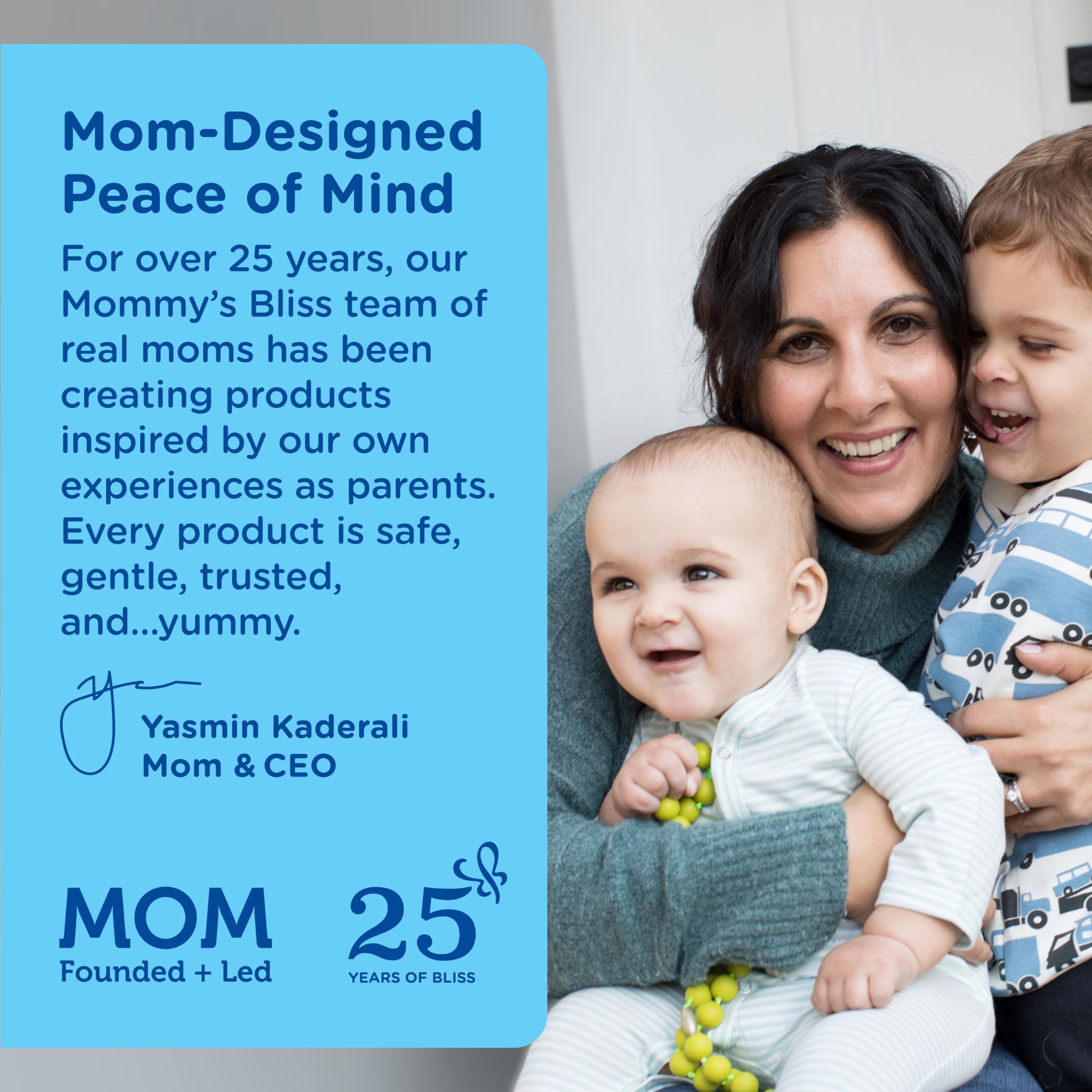 Mommy's Bliss dosage rapide, aide à administrer sans stress.