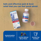 Mommy's Bliss gobelet-dose, administration simple pour fièvre et douleurs.