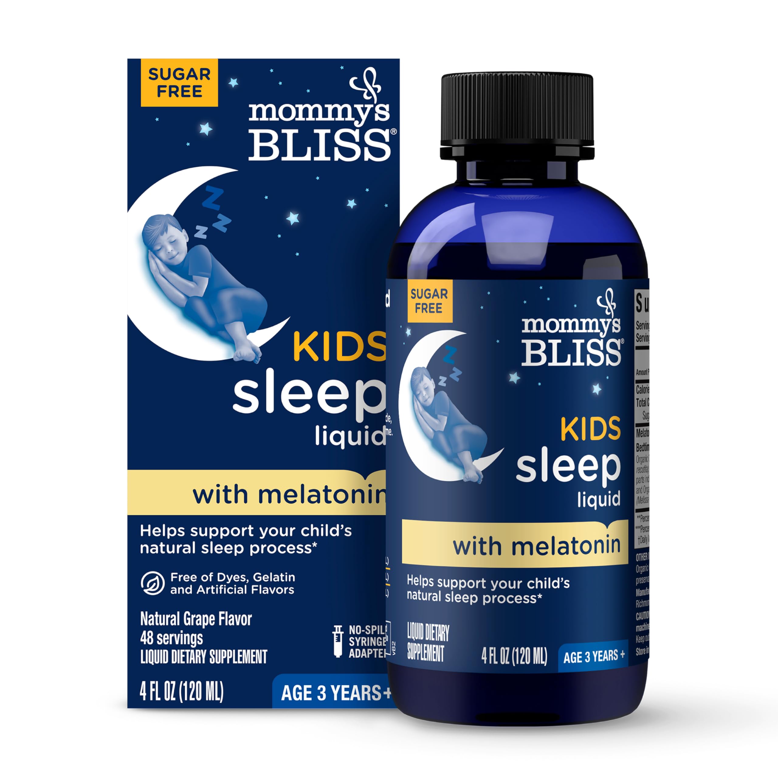 Bouteille Mommy's Bliss Kids Sleep Liquid prête pour un coucher plus fluide