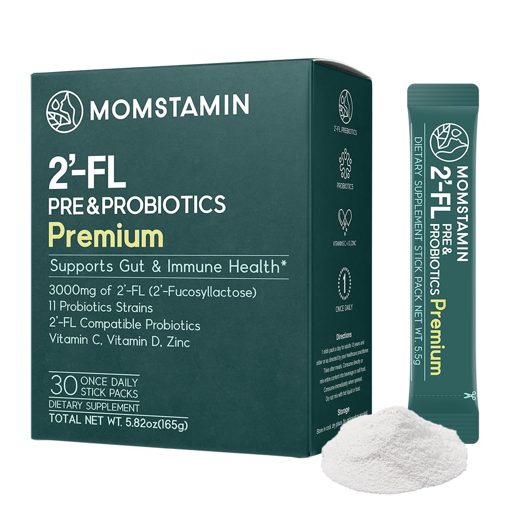Momstamin boîte-stick compacte, pratique pour la digestion au quotidien.