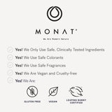 MONAT IR – Routine quotidienne simple pouvant aider à des cheveux plus pleins.