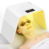 Monhallnow masque LED visage 7 couleurs, pour une routine de soin à domicile.