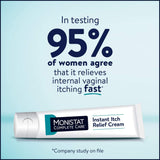 Monistat Crème hydrocortisone 1% cible les démangeaisons intenses avec précision.