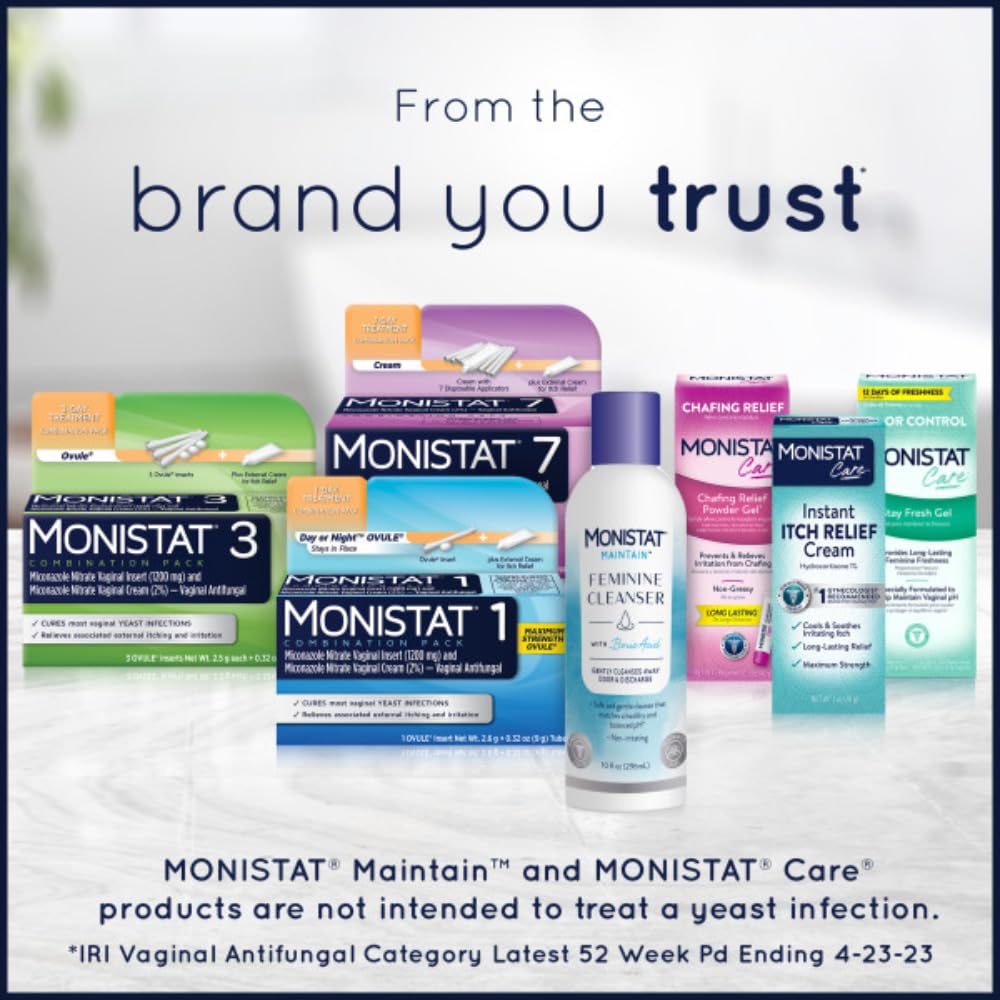 Monistat Crème Relief Absorption Rapide ne colle pas et sèche rapidement.