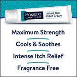Monistat Crème Relief Hydrocortisone 1% pour calmer l’irritation.