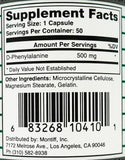 Montiff Pure D-Phényl Relief – etiquette claire avec posologie.