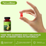 Montue Newellme gommes vinaigre de pomme bouteille ouverte, pratique et facile à consommer quotidiennement.