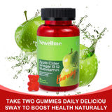 Montue Newellme gommes vinaigre de pomme fond blanc, utile pour la routine quotidienne.