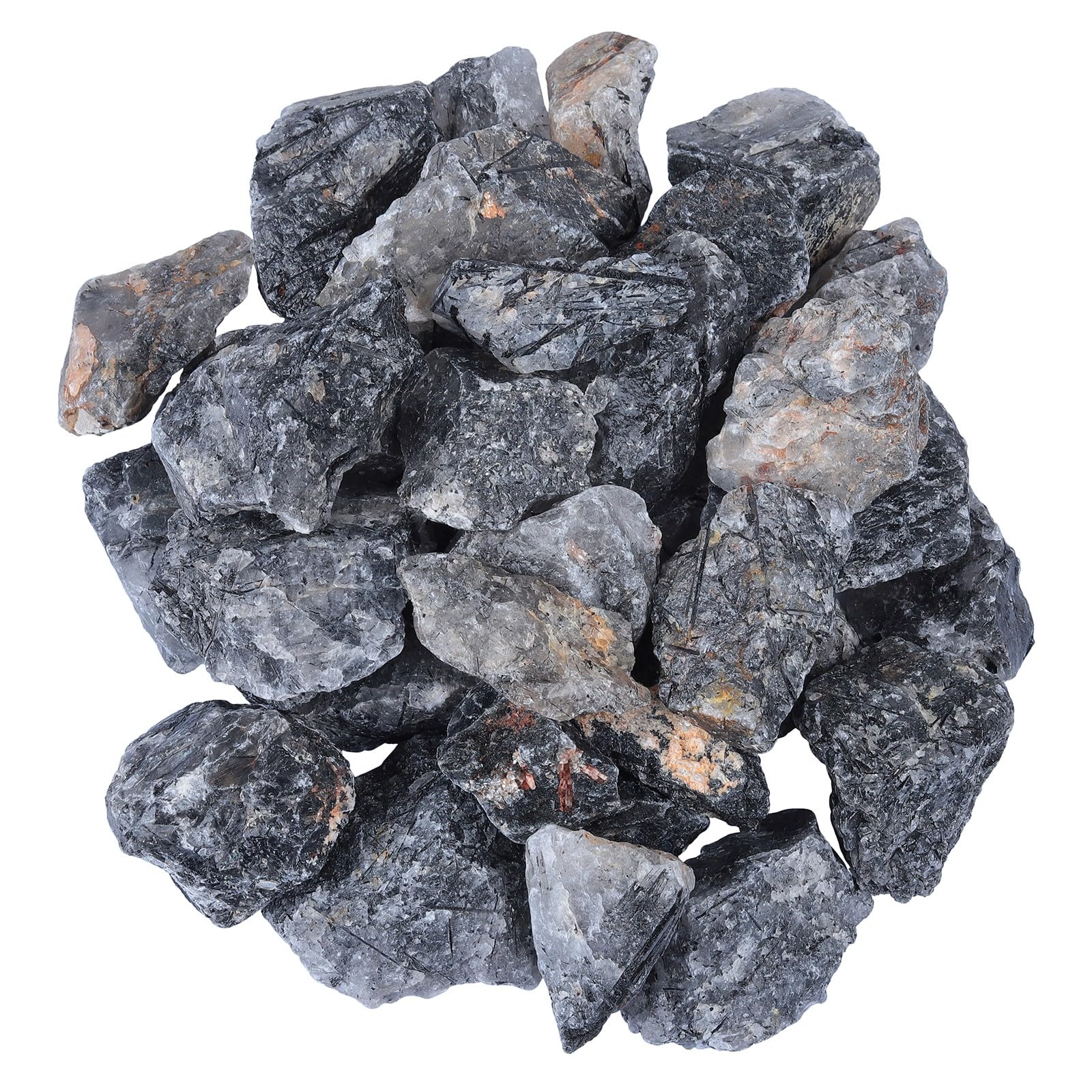 mookaitedecor quartz noir rutile brut, couleur naturelle et texture riche.