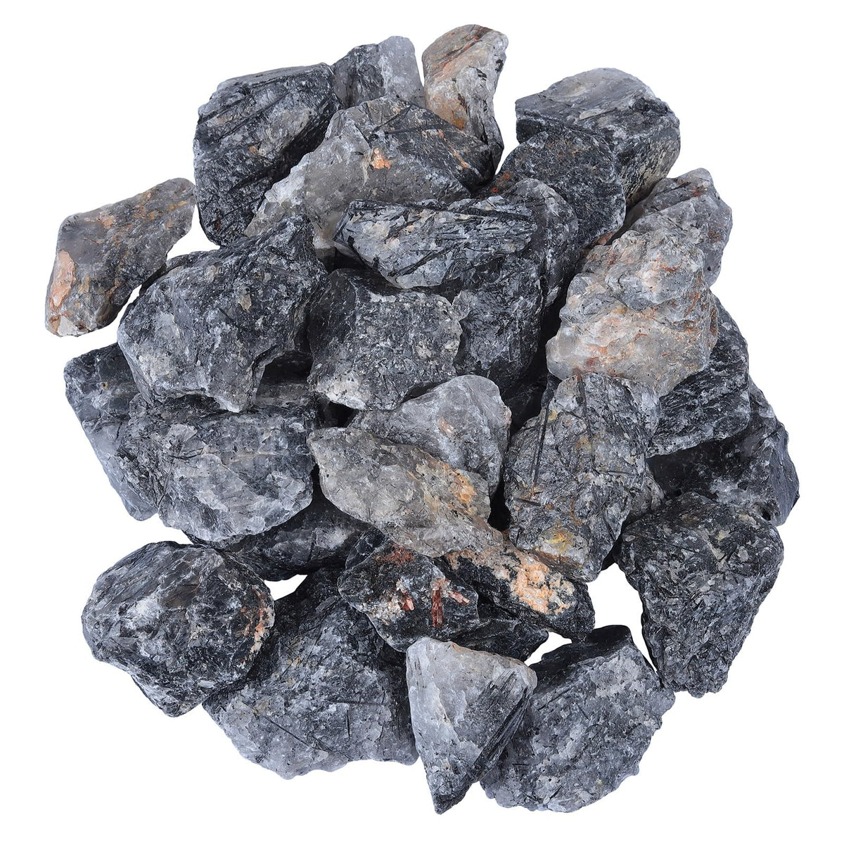 mookaitedecor quartz noir rutile brut, couleur naturelle et texture riche.