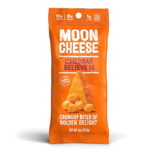 Moon Cheese Cheddar Believe It – bouchées croustillantes, texture savoureuse et protéinée