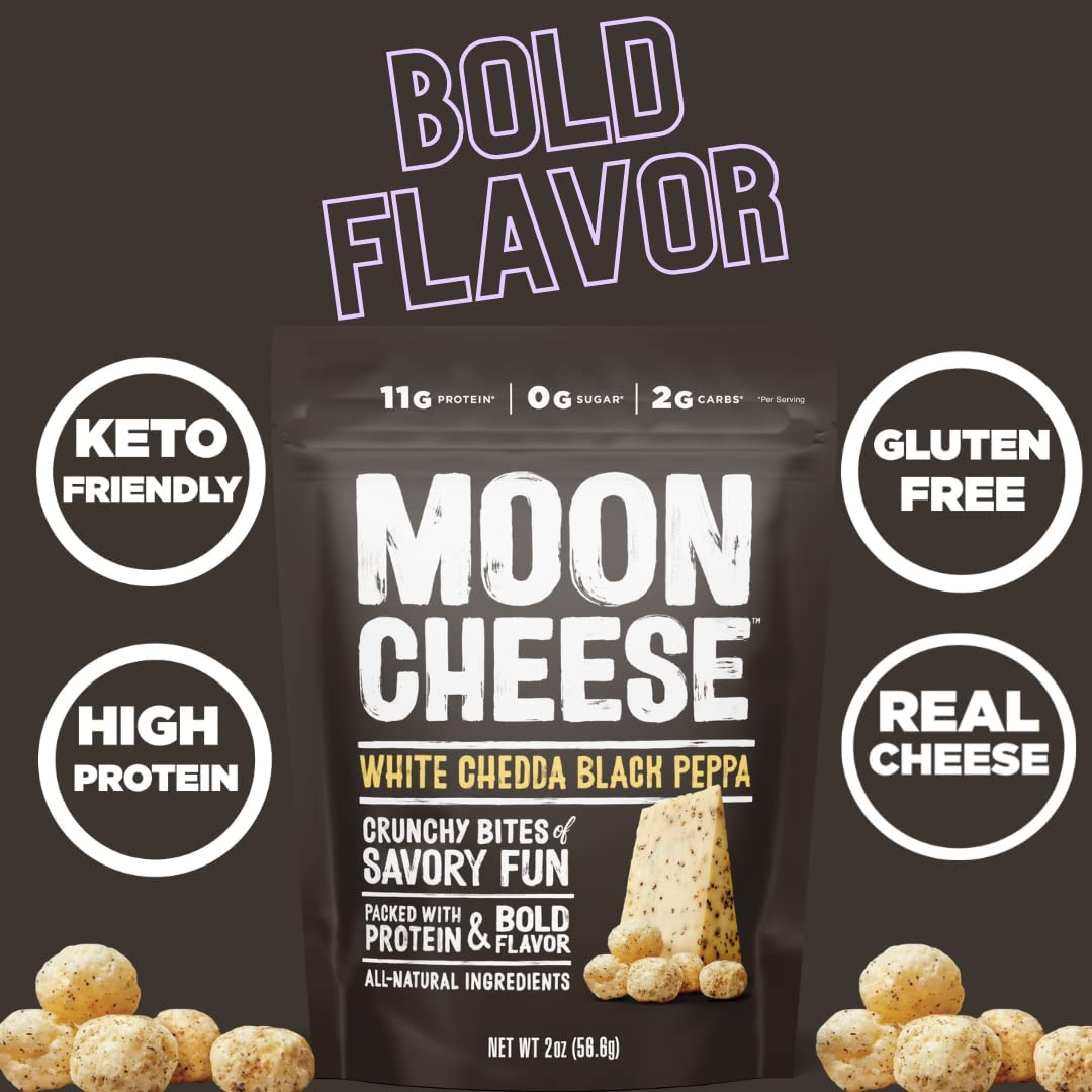 Moon Cheese paquet 2oz 5 saveurs, ensemble pratique pour sac et boîte à goûter