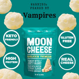 Moon Cheese snack proteine croquant, collation rapide et nourrissante