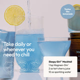 Moon Juice Magnesi-Om arôme citron bleu pour une dégustation agréable
