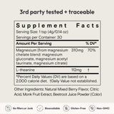 Moon Juice Magnesi-Om: association magnésium et L-théanine pour le calme.