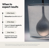 Moon Juice Magnesi-Om emballage boîte : format pratique et vegan.