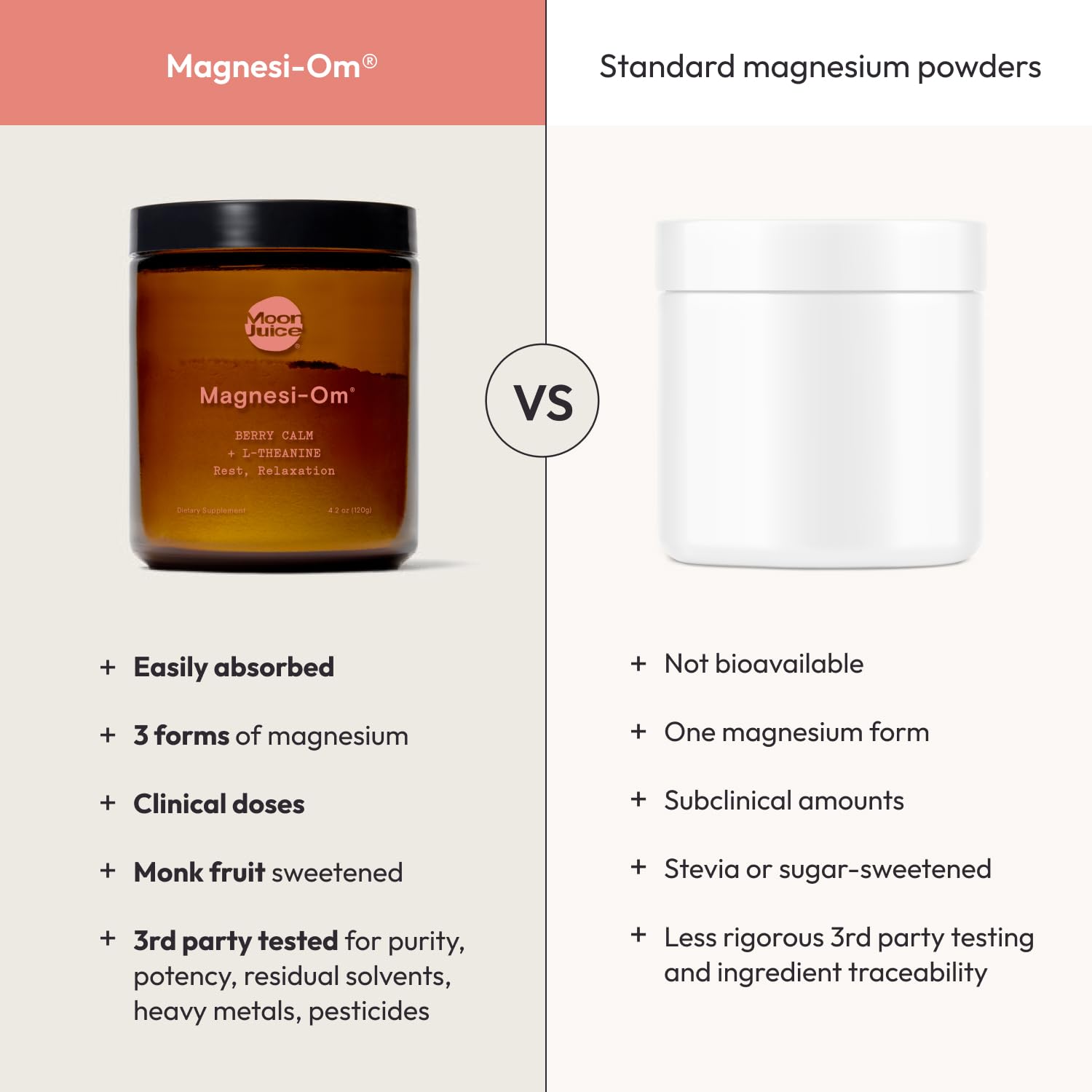 Moon Juice Magnesi-Om: format pratique de 120 g pour 30 portions.