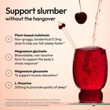 Moon Juice Sleepy Magnesi-Om saveur cerise biologique, goût agréable