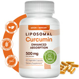 Moon + Mercury Gélules végétariennes 500 mg – Curcuminoïdes haute biodisponibilité.