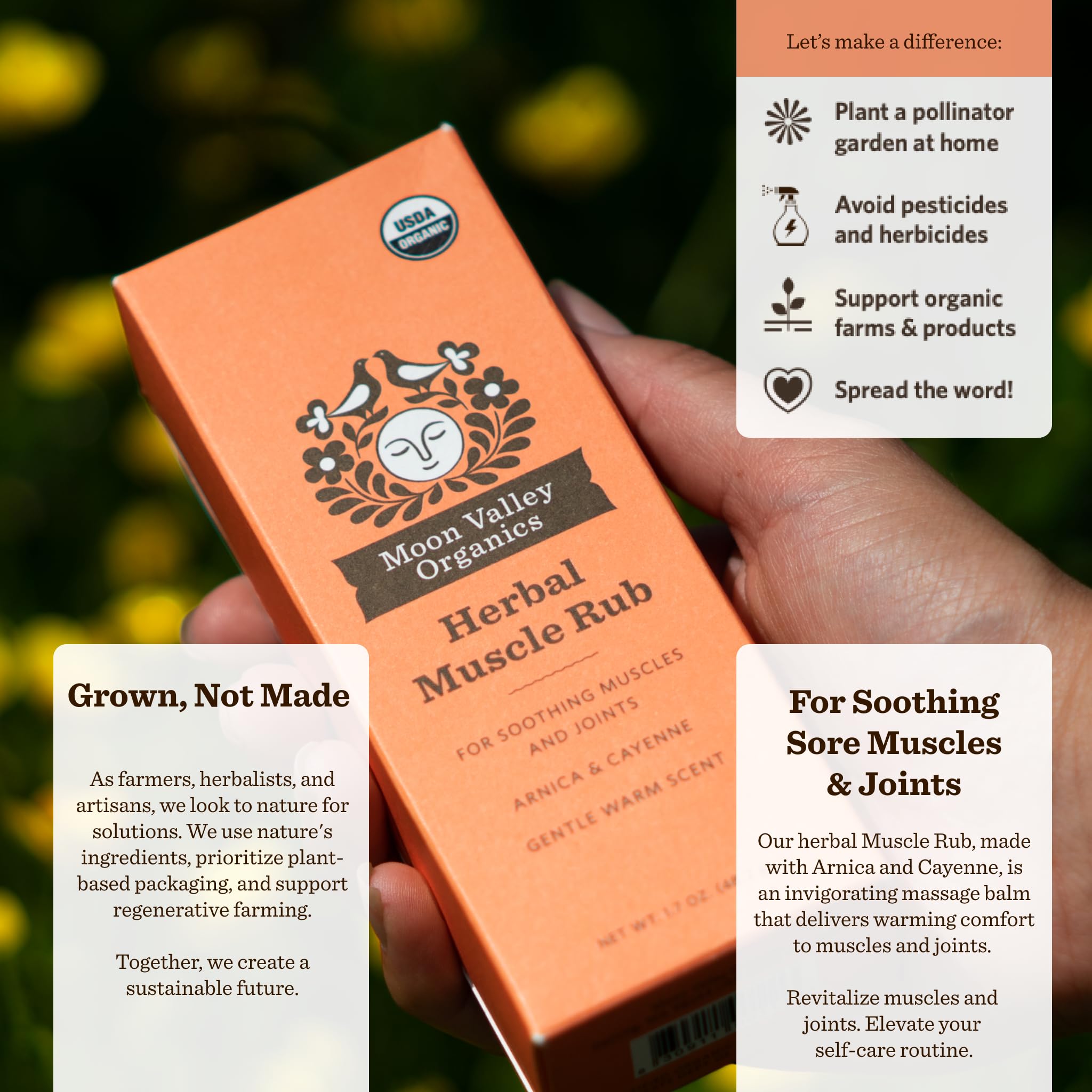 Emballage naturel Moon Valley Organics respectueux de l environnement