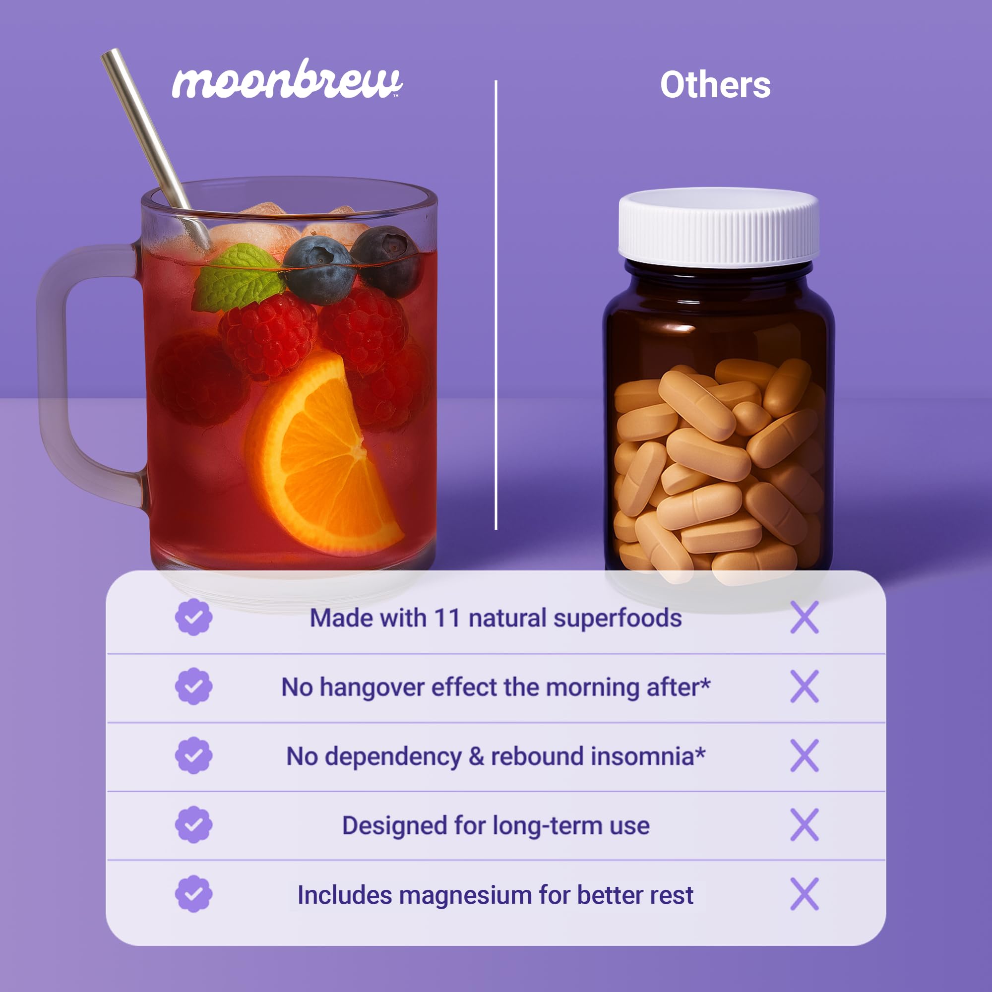 MoonBrew Baies Somnifiques Nocturnes boisson végane et sans gluten