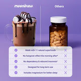 MoonBrew Ingrédients super-aliments: mélange nutritif pour le soir.