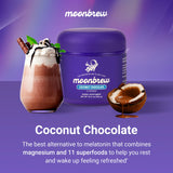 MoonBrew Nuit boisson chaude au lait, douceur coco-chocolat réconfortante.