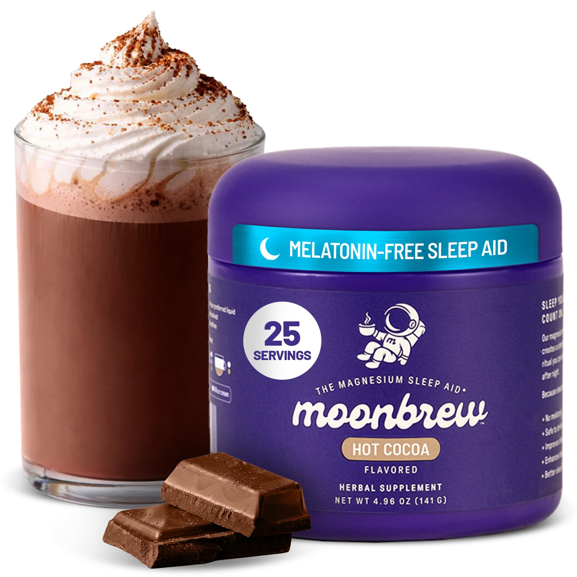 MoonBrew Nuit Chocolat Chaud Tasse, rituel réconfortant du soir.
