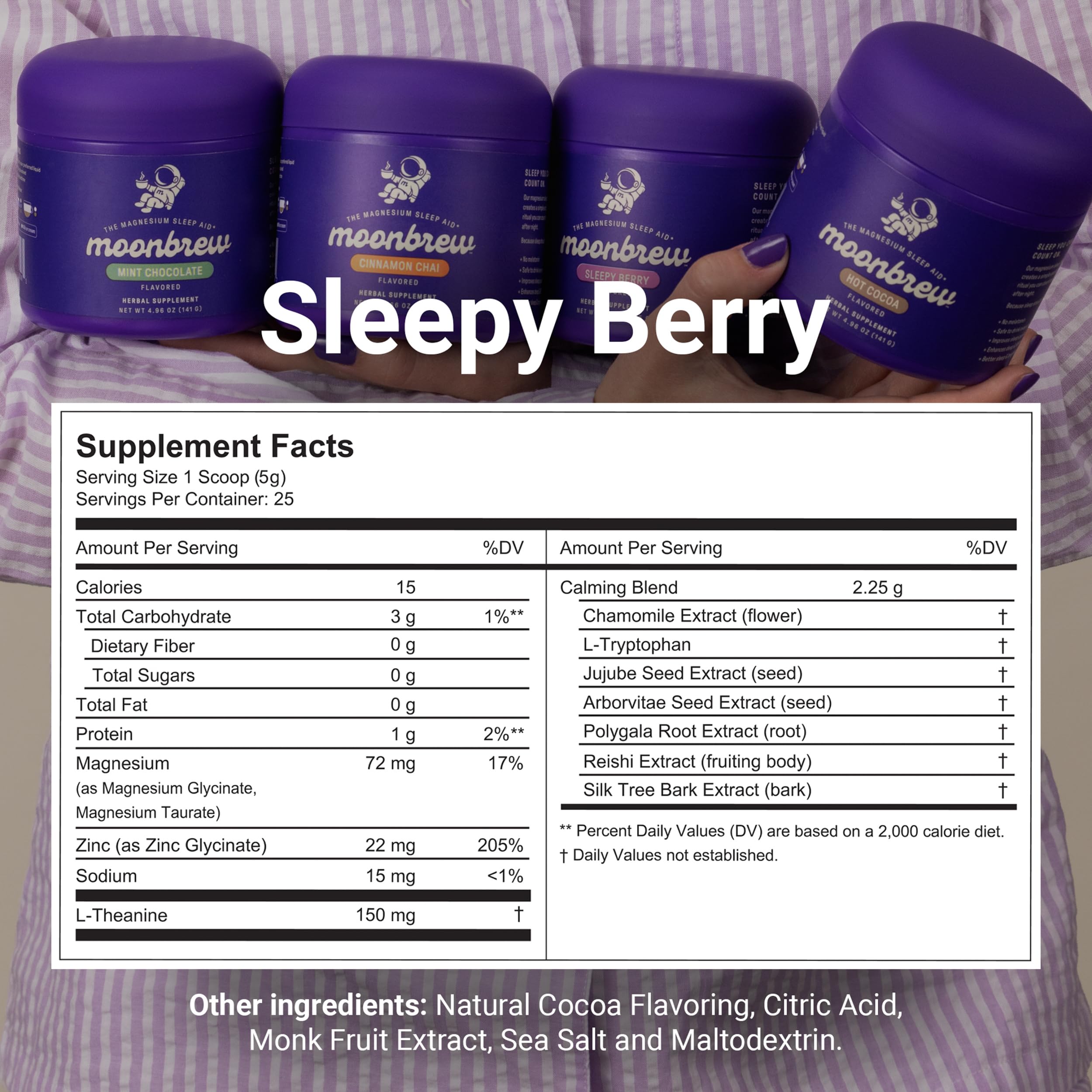 MoonBrew Nuit Doseur montre le doseur pratique pour une préparation rapide avant le coucher.