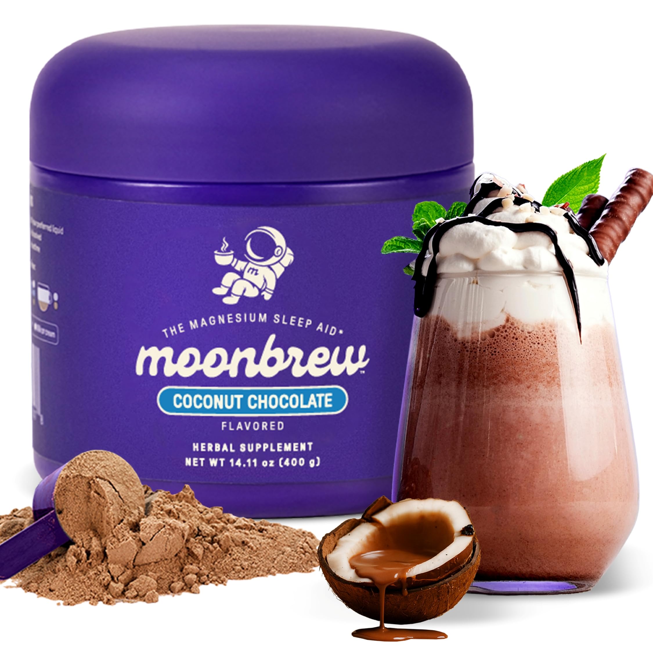 MoonBrew Nuit pot 25 portions, pratique pour planifier une routine nocturne calme.